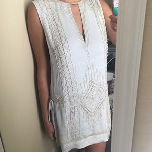Free People powder blue beaded dress *NEVER WORN*